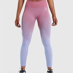 Gymshark Adapt Ombré Rose Pink & Pale Blue Leggings